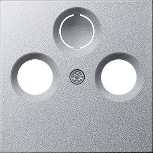 Лицевая панель Gira System55 для TV+R+SAT алюминий фото Лицевая панель Gira System55 для TV+R+SAT алюминий картинка